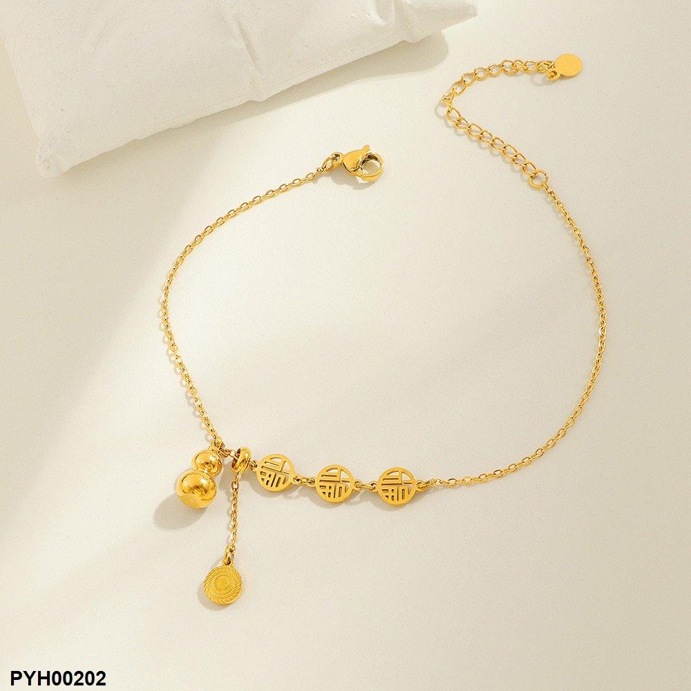 Stainless Steel Coin Single Anklet
