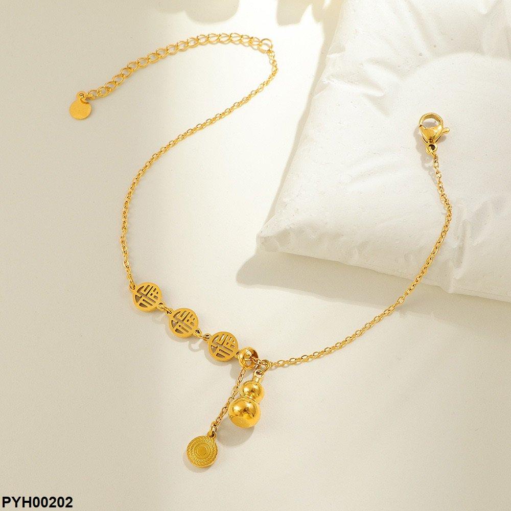 Stainless Steel Coin Single Anklet