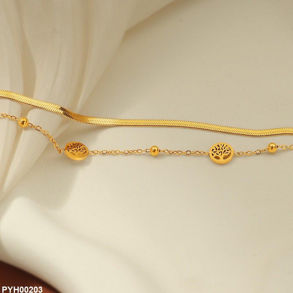 Stainless Steel Ancestral Tree Anklet Single