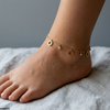 Stainless Steel Round Stone Anklet