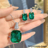 Stylish Zircon Crystal Pendant Set