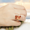 Square Stone Zircon Ring