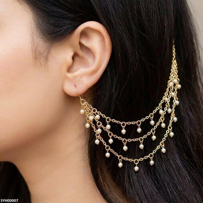 Round Pearl Drop Pair Sahara
