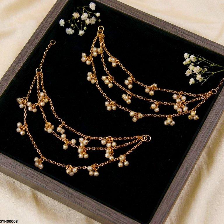Round Pearl Drop Pair Sahara