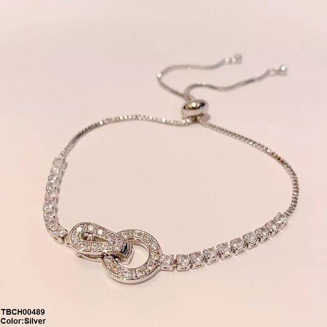 Interlocking Circle Bracelet Adjustable