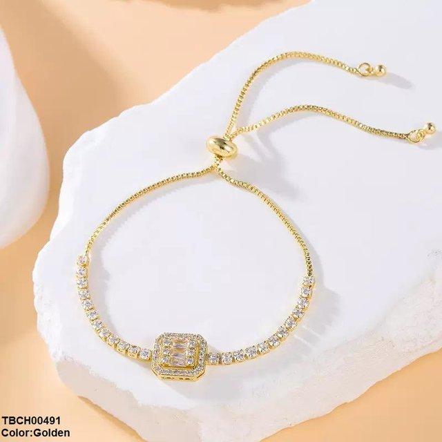 Square Stone Bracelet Adjustable