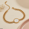 Round Watch Design Stainless Steel Bracelet
