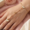 Stainless Steel Butterfly Angla Bracelet Adjustable