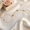 Stainless Steel Flower Angla Bracelet Adjustable