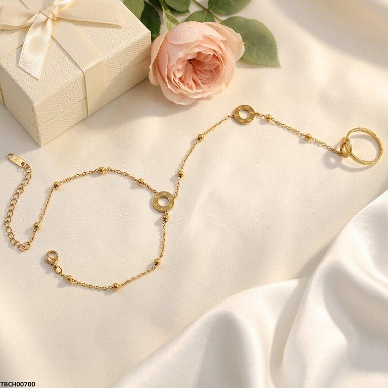 Stainless Steel Round Angla Bracelet Adjustable