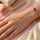 Stainless Steel Heart/Round Angla Bracelet Adjustable
