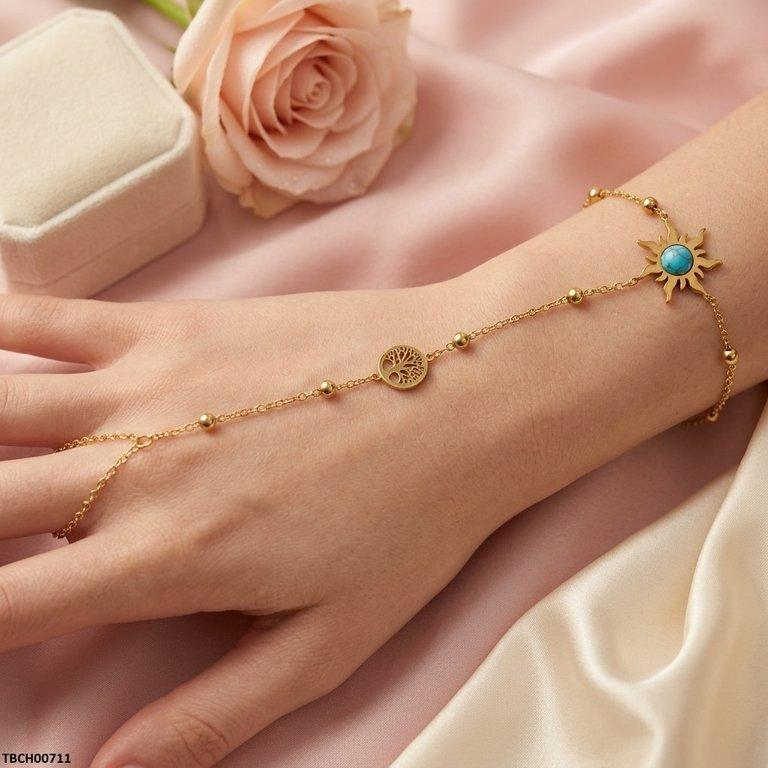 Stainless Steel SUN Angla Bracelet Adjustable