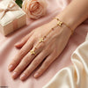 Stainless Steel Flower Angla Bracelet Adjustable