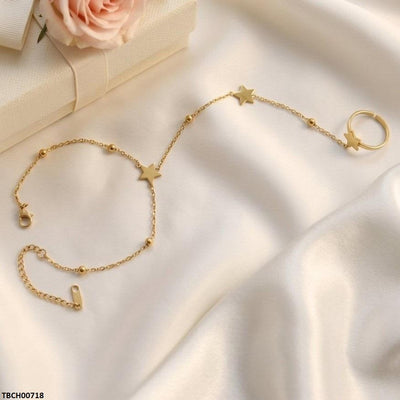 Stainless Steel Star Angla Bracelet Adjustable