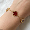 Flower Stainless Steel Bracelet Adjustable