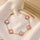 Flower Stainless Steel Bracelet Adjustable
