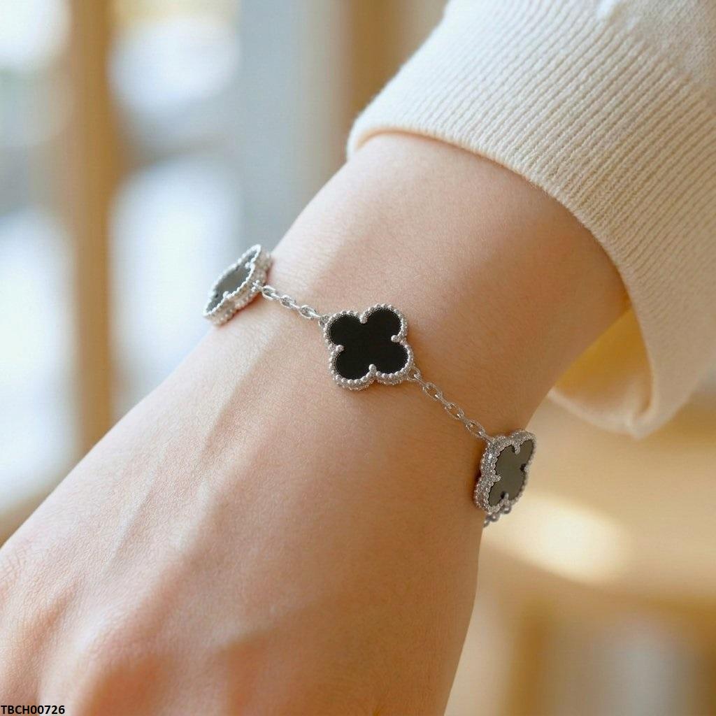 Flower Stainless Steel Bracelet Adjustable
