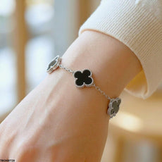 Flower Stainless Steel Bracelet Adjustable