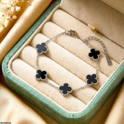 Flower Stainless Steel Bracelet Adjustable
