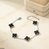 Flower Stainless Steel Bracelet Adjustable