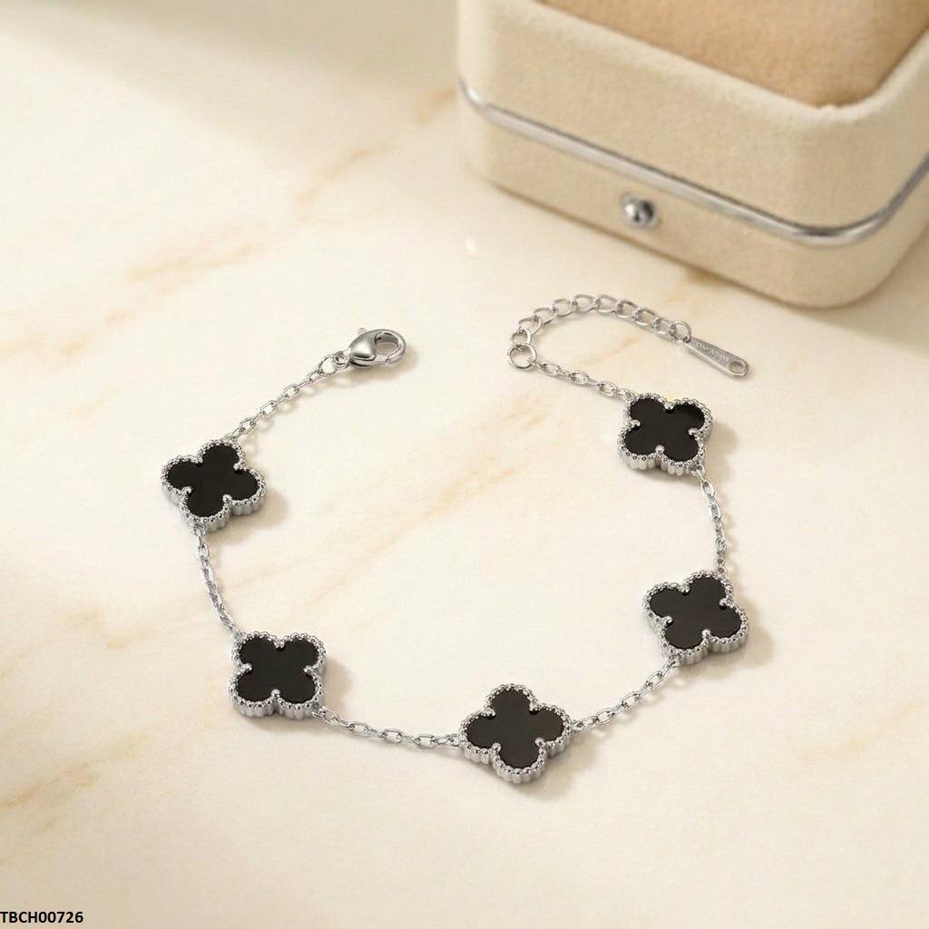 Flower Stainless Steel Bracelet Adjustable