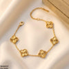Flower Stainless Steel Bracelet Adjustable