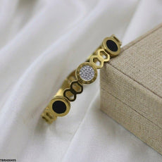 Stainless Steel White/Black Stone Bracelet