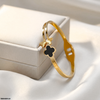 Round Butterfly Bracelet Stainless Steel Adjustable