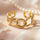 Chain Link Cuff Stainless Steel Bracelet Adjustable