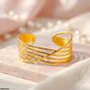 Crossover Cuff Stainless Steel Bracelet Adjustable