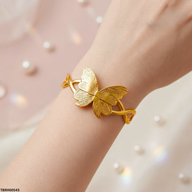 Butterfly Cuff Stainless Steel Bracelet Adjustable