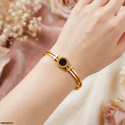 Round Layer Stainless Steel Bracelet Adjustable
