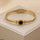 Round Layer Stainless Steel Bracelet Adjustable