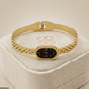 Clock Stainless Steel Bracelet Adjustable