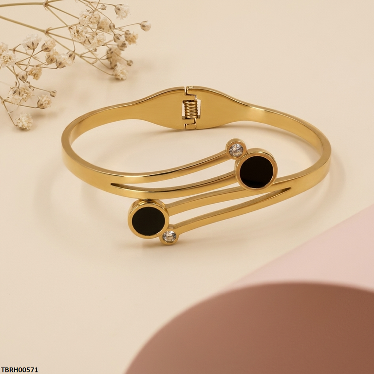 Round Layer Stainless Steel Bracelet Adjustable