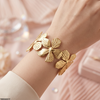 Flower Stainless Steel Bracelet Adjustable