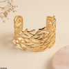 Tree Design Stainless Steel Cuff Bracelet Adjustable