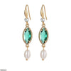 Marquise Pearl Drop Earrings
