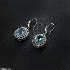 Oval Drop Earrings