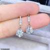 Round Zircon Stone Drop Earrings