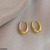 Oval Ear Hoops Pair