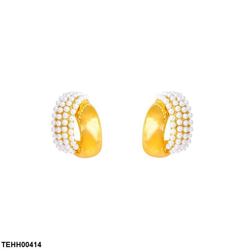 Pearl Hoops Pair