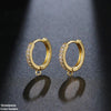 Round Ear Hoops Pair