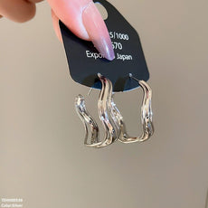 Round Layer Hoops Pair