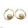 Pearl Round Hoops Pair