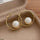 Pearl Round Hoops Pair