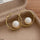 Pearl Round Hoops Pair