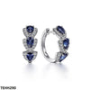 Tear Round Ear Hoops Pair