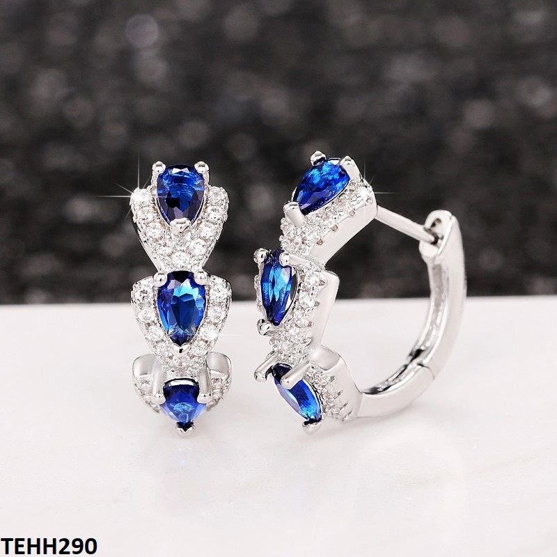 Tear Round Ear Hoops Pair