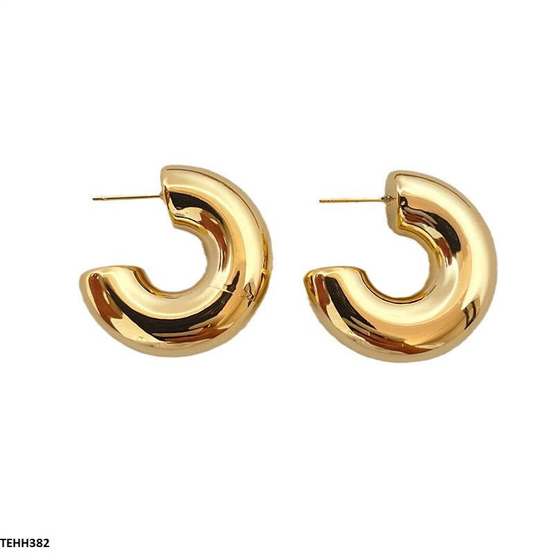 C/Shape Ear Hoops Pair